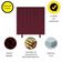 Cabeceira De Cama Solteiro Box 100 Cm Maisa Suede bordô