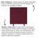 Cabeceira De Cama Solteiro Box 100 Cm Maisa Suede bordô
