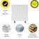 Cabeceira Estofada Cama Box King 195 Cm Maisa Suede branco