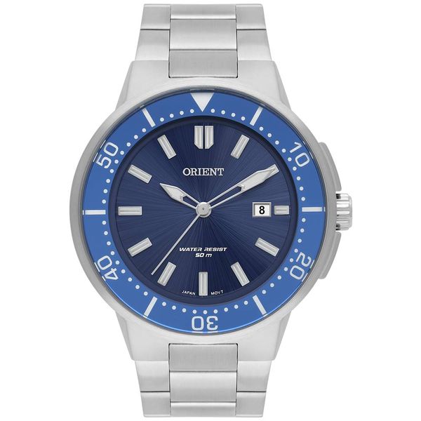 Relógio Orient Masculino Ref:Mbss1465 D1sx Casual Prateado