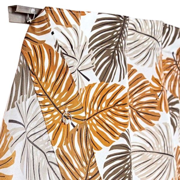Cortina Floratta Estampada Gorgurinho para Trilho Comum Antigo 2,00m x 1,70m Janela Quarto Sala - Cinza