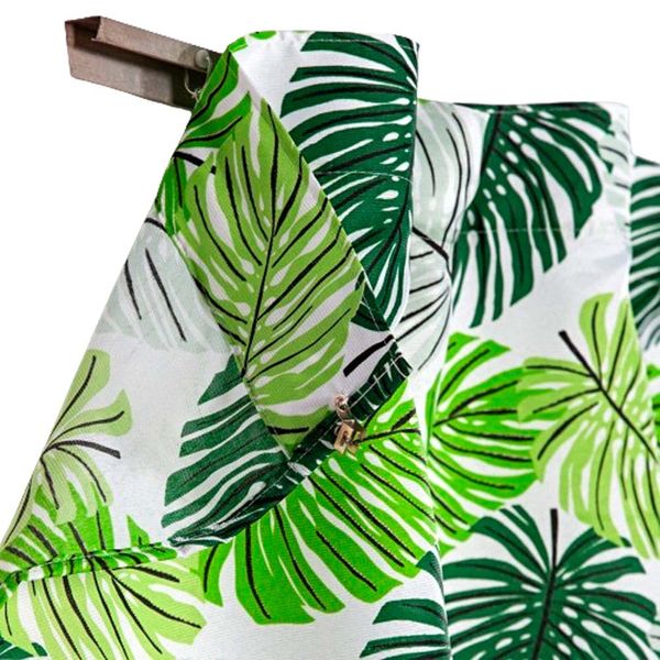 Cortina Floratta Estampada Gorgurinho para Trilho Comum Antigo 3,00m x 2,60m Janela Quarto Sala - Verde