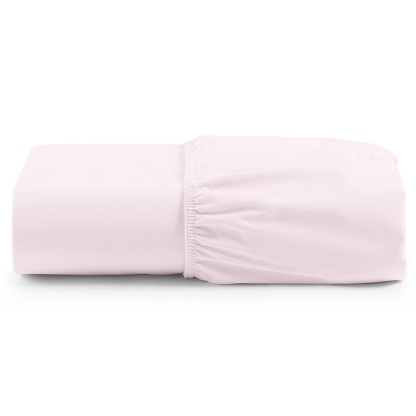 Lençol Unique Avulso de Baixo Casal Padrão com Elástico Micro Percal 400 Fios - Rosa