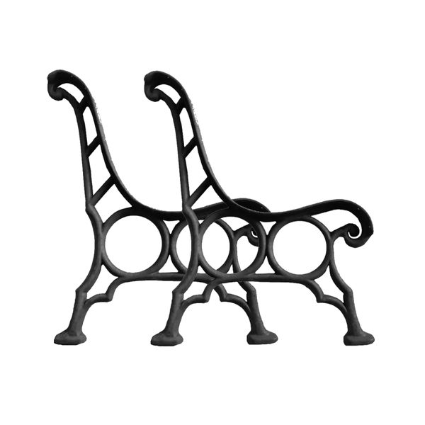 Par Pé de Banco Praça Jardim S12 Réguas em Ferro Fundido Par Pé de Banco Praça Jardim S12 Réguas em Ferro Fundido