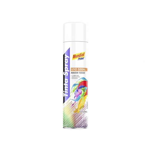 Tinta Spray Mundial Prime Branco 400Ml c/6pcs