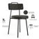 Kit 04 Cadeiras Decorativas Estofada Para Sala De Jantar Barcelona F01 Linho Chumbo - Lyam Decor