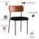 Kit 04 Cadeiras Para Sala De Jantar Melina L02 Couríssimo Camel Couríssimo Preto - Lyam Decor