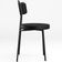 Cadeira Decorativa Estofada Para Sala De Jantar Barcelona F01 Couríssimo Preto - Lyam Decor