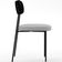 Cadeira Decorativa Para Sala De Jantar Melina L02 Couríssimo Preto Linho Cinza - Lyam Decor