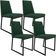 Kit 04 Cadeiras Decorativas Estofada Para Sala de Jantar Dafne L02 Facto Verde Musgo - Lyam Decor