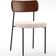 Kit 06 Cadeiras Para Sala De Jantar Melina L02 Couríssimo Marrom Suede Bege - Lyam Decor
