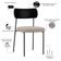 Kit 08 Cadeiras Para Sala De Jantar Melina L02 Couríssimo Preto Linho Bege - Lyam Decor