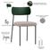 Kit 08 Cadeiras Para Sala De Jantar Melina L02 Facto Verde Musgo Linho Bege - Lyam Decor