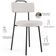 Cadeira Decorativa Estofada Para Sala De Jantar Barcelona L02 Bouclê Cru - Lyam Decor
