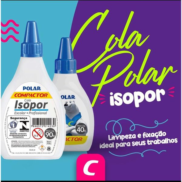 COLA TRANSPARENTE ISOPOR 90GR COMPACTOR