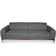 Sofá 3 Lugares Para Sala de Estar Molino 230 cm D02 Linho Cinza C-416 - Lyam Decor
