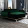 Sofá 4 Lugares com Chaise Esquerdo Para Sala Molino 255cm D02 Veludo Verde Musgo C-303 - Lyam Decor