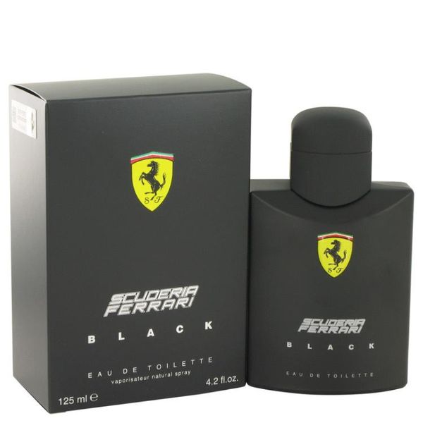 Perfume Masculino Scuderia Black Ferrari 125 ML Eau De Toilette