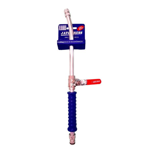 Esguicho de Pressão 40 cm Para Mangueira de Jardim Jato Press Engate Rápido 2 Bicos