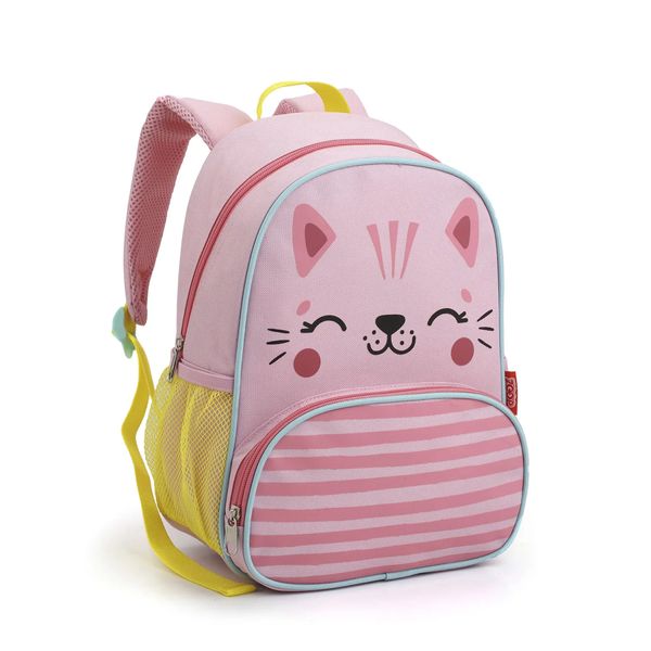 Mochila Escolar Infantil Feminina Bolsa De Costas Gatinha Menina 13
