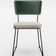 Cadeira Decorativa Estofada Sala De Jantar Allana L02 Facto Verde Musgo Linho Cru - Lyam Decor
