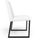 Cadeira Para Sala De Jantar Base Aço Industrial Preto Dafne L02 Corano Branco - Lyam Decor