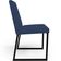 Kit 02 Cadeira Para Sala Jantar Base Aço Industrial Preto Dafne L02 Suede Azul Marinho - Lyam Decor