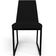 Kit 02 Cadeiras Para Sala De Jantar Base Aço Industrial Preto Dafne L02 Suede Preto - Lyam Decor