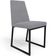 Kit 04 Cadeiras Para Sala De Jantar Base Aço Industrial Preto Dafne L02 Suede Cinza - Lyam Decor