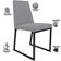 Kit 04 Cadeiras Para Sala De Jantar Base Aço Industrial Preto Dafne L02 Suede Cinza - Lyam Decor