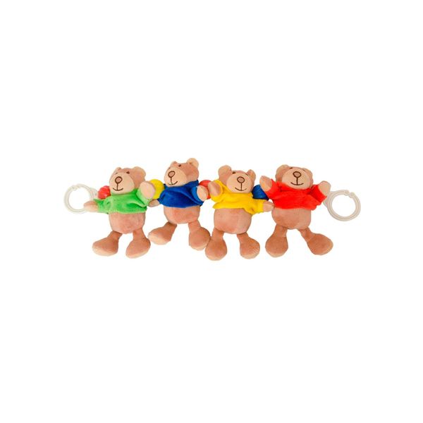 Móbile para Carrinho Em Pelúcia Ursos Plush - Coloria Móbile para Carrinho Em Pelúcia Ursos Plush - Coloria