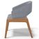 Cadeira de Jantar e Estar Living Estofada Lince L02 Suede Cinza - Lyam Decor
