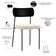 Kit 06 Cadeiras Para Sala De Jantar Melina L02 Couríssimo Preto Suede Bege - Lyam Decor