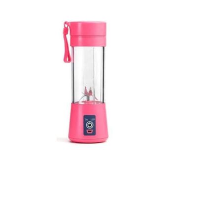 Mini Liquidificador Portátil Elétrico Recarregável USB Rosa