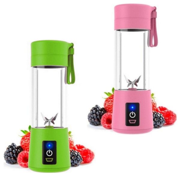 Kit 2 Mini Liquidificador Portátil Juicer Cup 6 Lâminas Usb