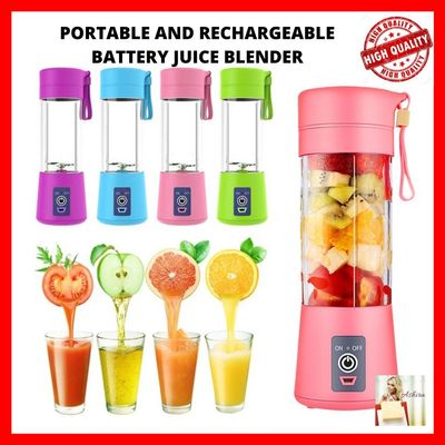 Kit 2 Mini Liquidificador Portátil Juicer Cup 6 Lâminas Usb