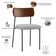Kit 04 Cadeiras Para Sala De Jantar Melina L02 Couríssimo Marrom Linho Cinza - Lyam Decor