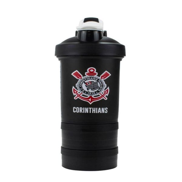 Garrafa Shakeira Com Mola Corinthians 500ml