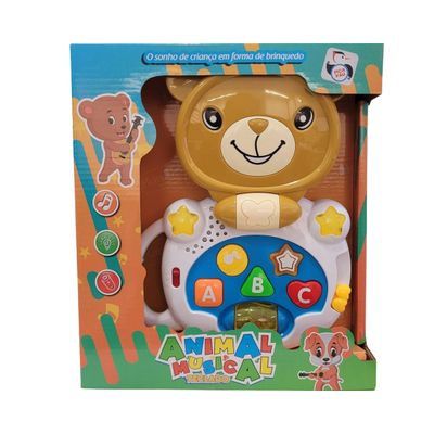 Teclado Amiguinho Musical Urso - Pica Pau