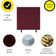 Cabeceira Estofada Cama Box Casal 140 Cm Maisa Suede bordô
