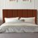 Cabeceira Estofada Cama Box King 195 Cm Taís Veludo terracota