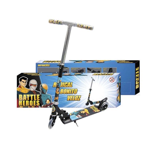 Patinete De Ferro Battle Heroes Até 50 kg - Lotus Pt-53bh