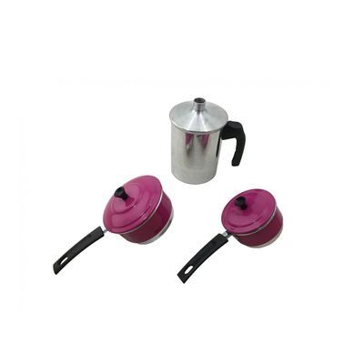 Cuscuzeiro Individual para Duas Pessoas Liso Rosa