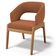 Cadeira de Jantar e Estar Living Estofada Lince L02 Bouclê Terracota - Lyam Decor