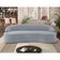 Sofá 3 Lugares Curvo Sala de Estar Living Lótus D02 Veludo Cinza 180 cm C-317 - Lyam Decor