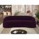 Sofá 3 Lugares Curvo Sala de Estar Living Lótus D02 Veludo Roxo 210 cm C-292 - Lyam Decor