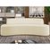 Sofá 4 Lugares Curvo Sala de Estar Living Cancún D02 Linho Bege 230 cm D-463 - Lyam Decor