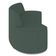 Sofá 4 Lugares Curvo Sala de Estar Living Cancún D02 Linho Verde Musgo 230 cm C-117 - Lyam Decor