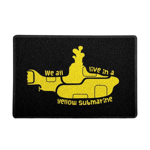 Capacho 60x40cm Yellow Submarine PRETO - Beek