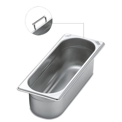 Cuba Tramontina 2/8 em Aço Inox com Alças Moveis Profundidade 65 mm - Aço 304
